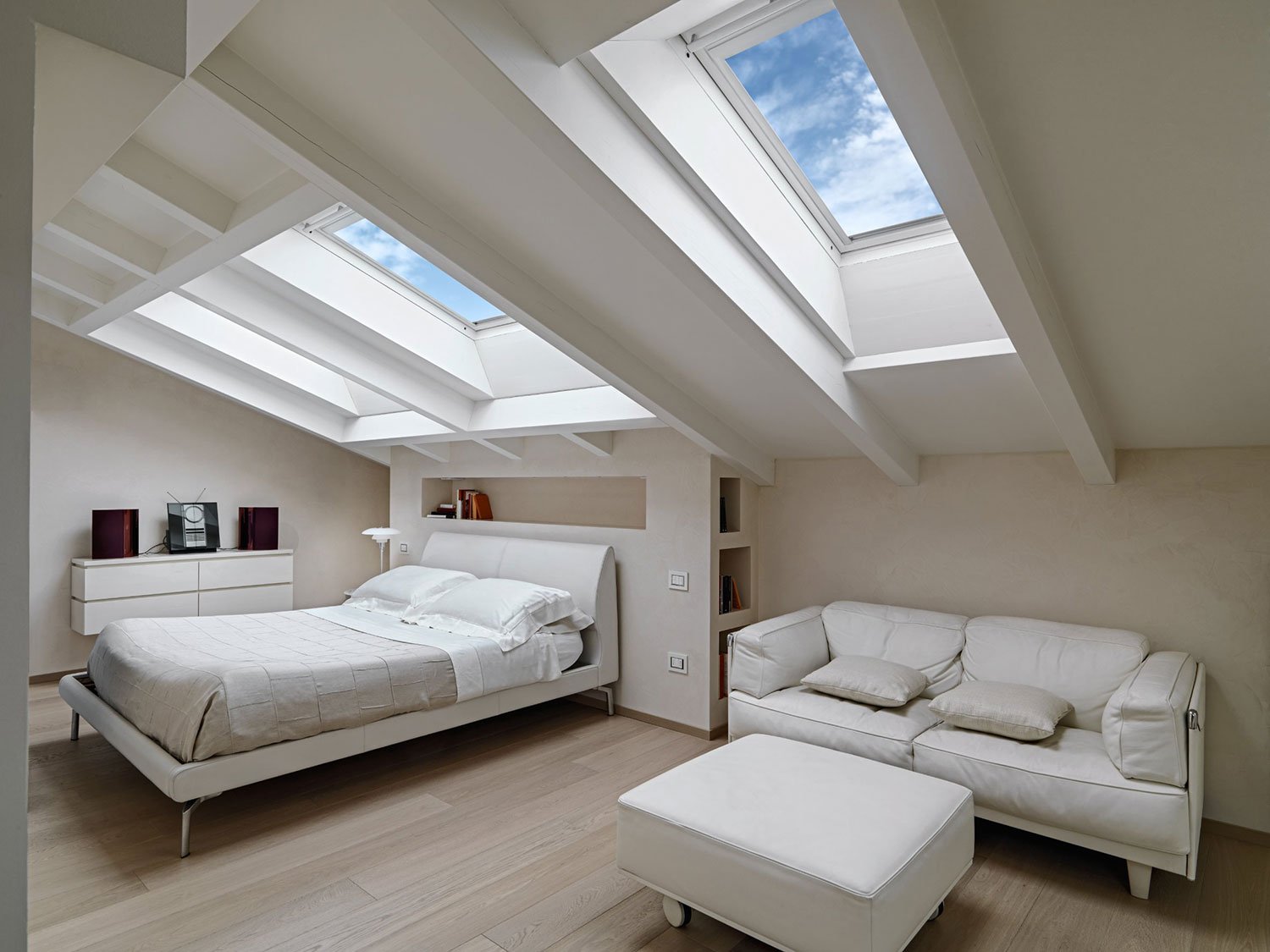 skylight provides more natural light