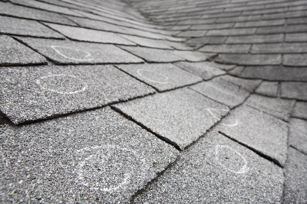 how to spot hail damage on your roof